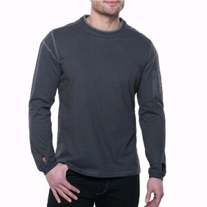 Kuhl Kommando Crew Neck Gray Carbon Wildfibre Organic Cotton Large